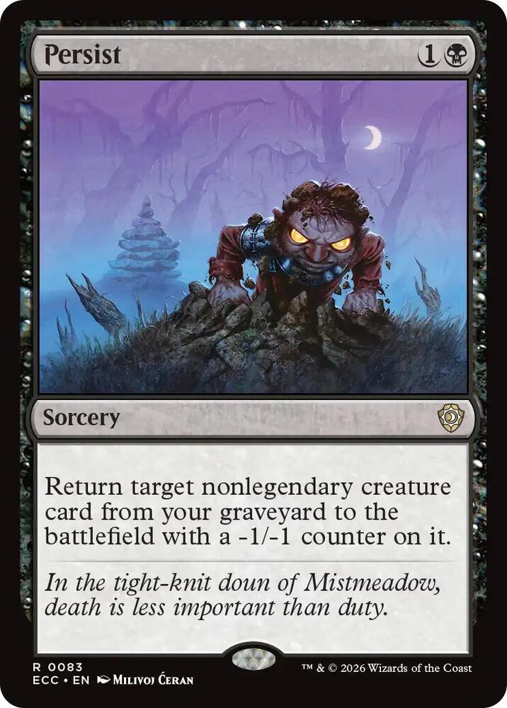 Persist 83 card from Commander: Lorwyn Eclipsed