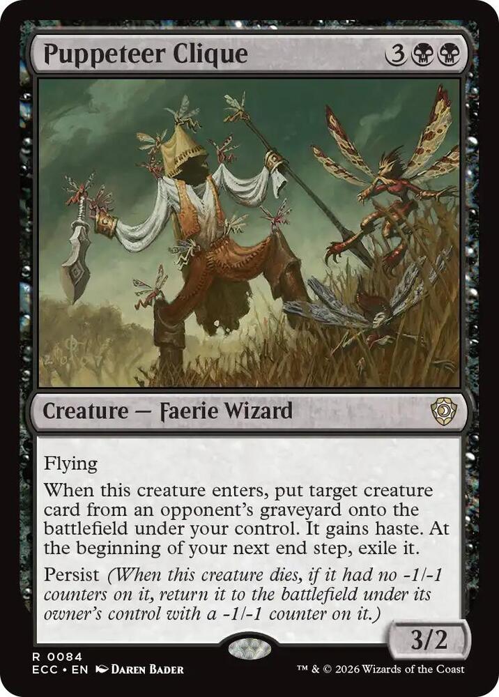 Puppeteer Clique 84 card from Commander: Lorwyn Eclipsed