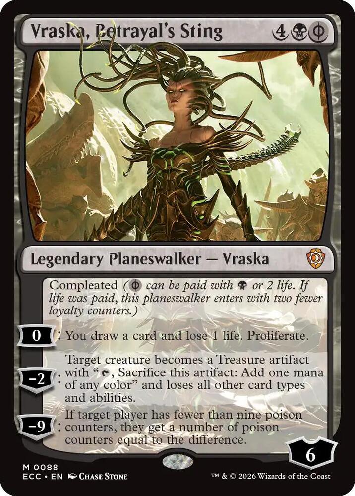 Vraska, Betrayal's Sting 88 card from Commander: Lorwyn Eclipsed