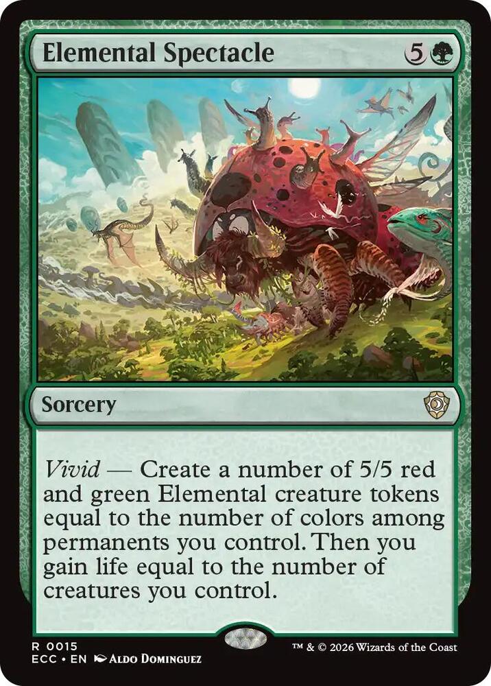 Elemental Spectacle 15 card from Commander: Lorwyn Eclipsed