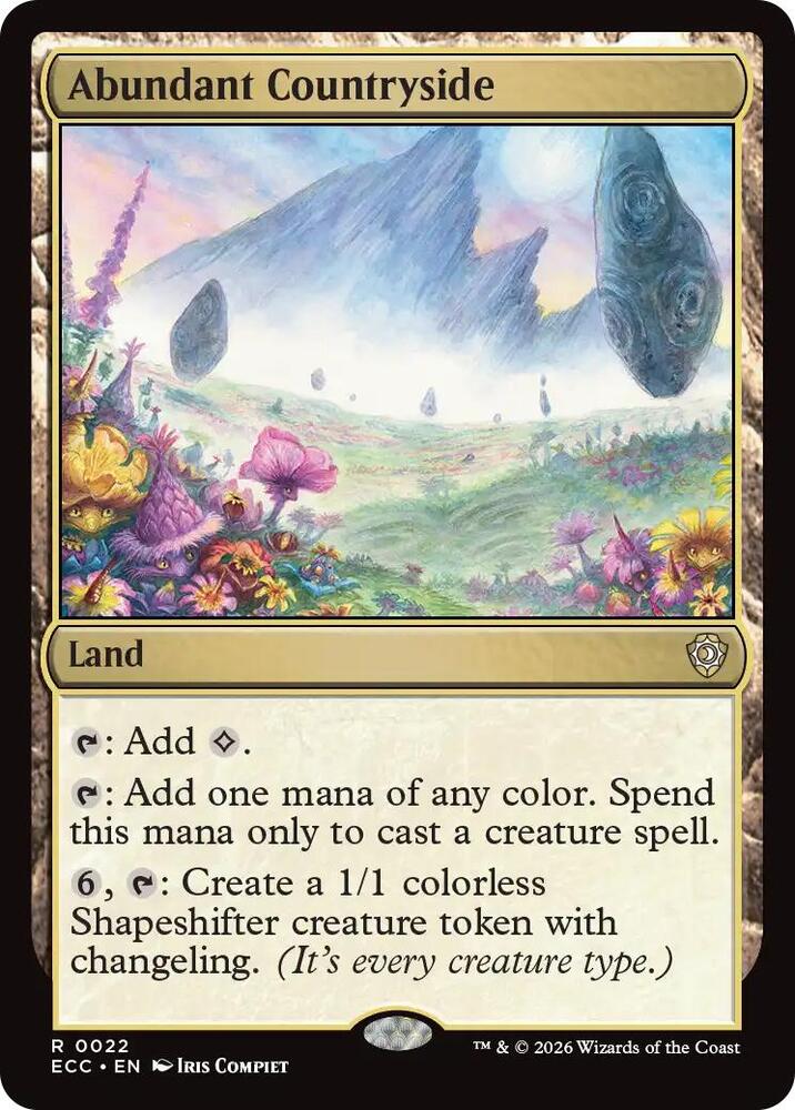 Abundant Countryside 22 card from Commander: Lorwyn Eclipsed
