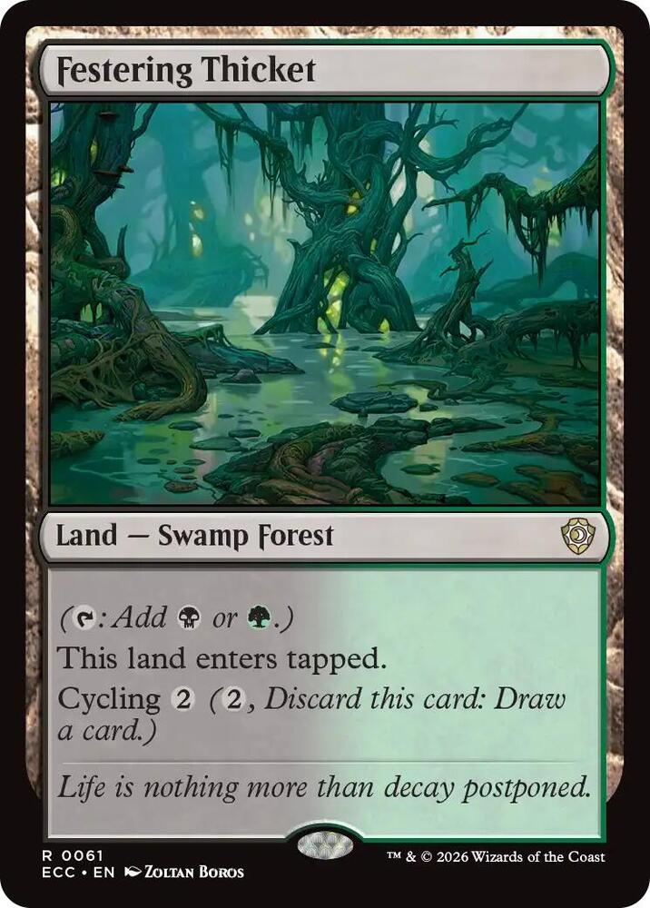 Festering Thicket 61 card from Commander: Lorwyn Eclipsed