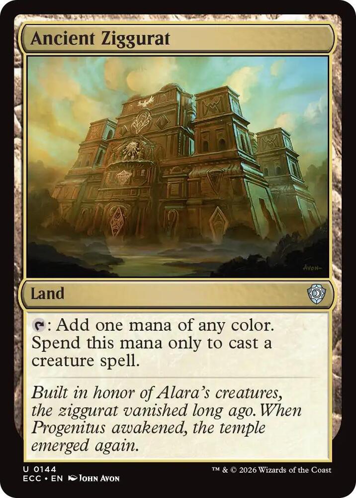 Ancient Ziggurat 144 card from Commander: Lorwyn Eclipsed