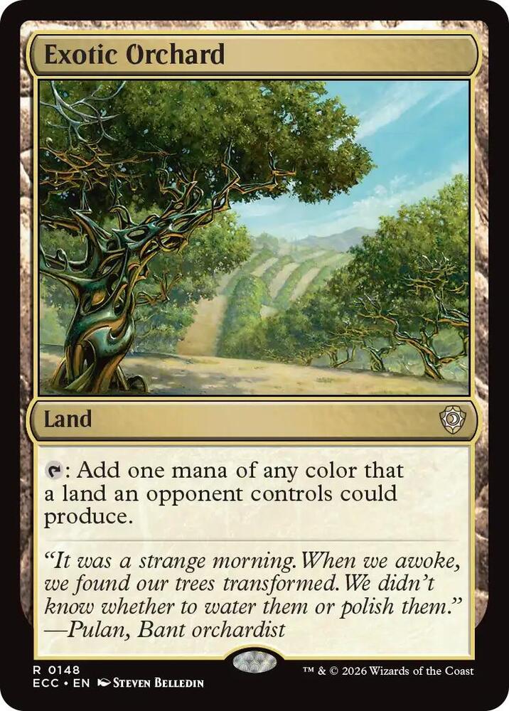 Exotic Orchard 148 card from Commander: Lorwyn Eclipsed