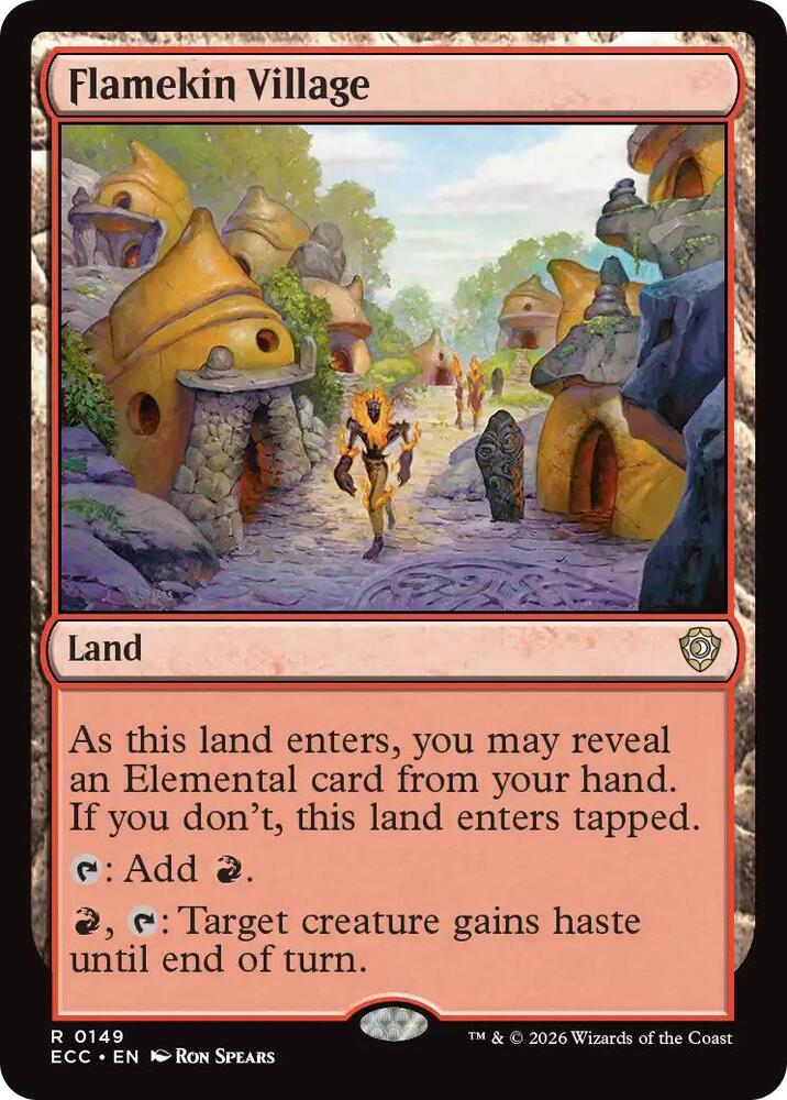 Flamekin Village 149 card from Commander: Lorwyn Eclipsed