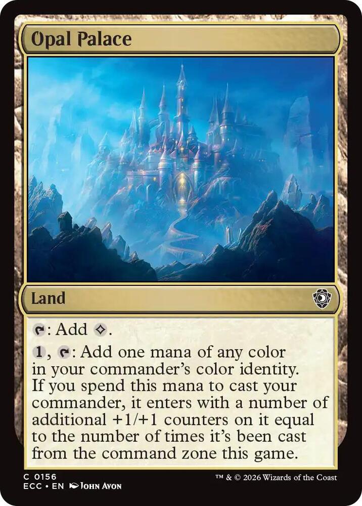 Opal Palace 156 card from Commander: Lorwyn Eclipsed