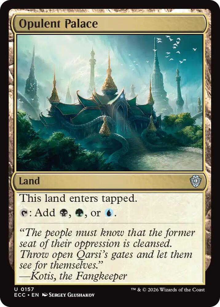 Opulent Palace 157 card from Commander: Lorwyn Eclipsed
