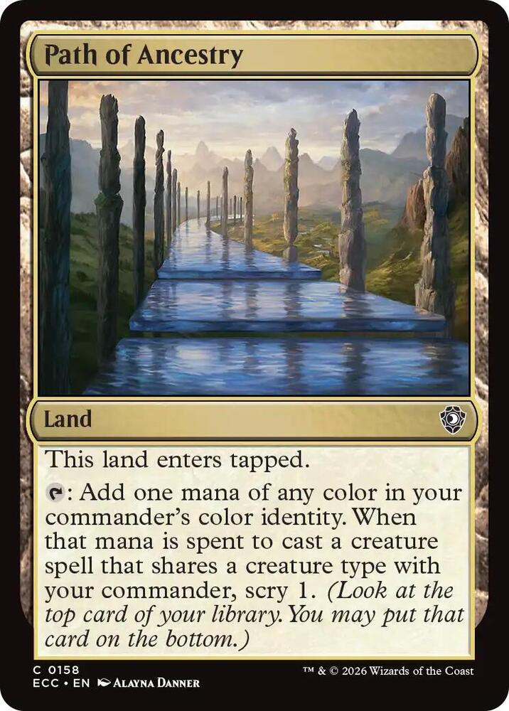 Path of Ancestry 158 card from Commander: Lorwyn Eclipsed