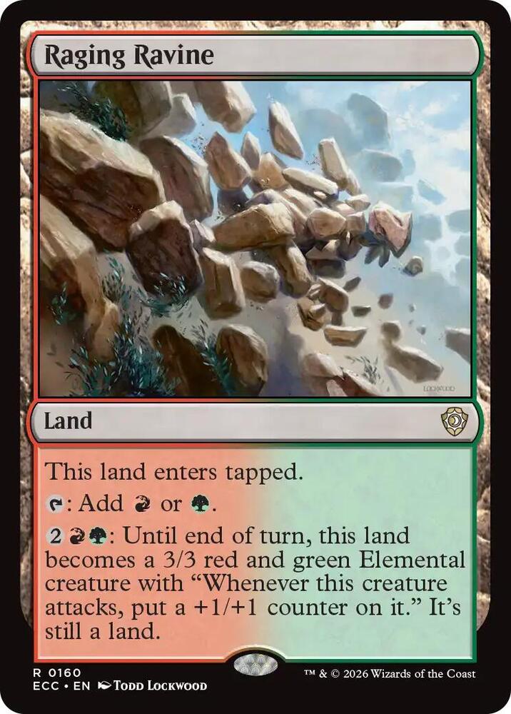Raging Ravine 160 card from Commander: Lorwyn Eclipsed