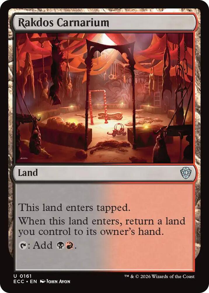 Rakdos Carnarium 161 card from Commander: Lorwyn Eclipsed