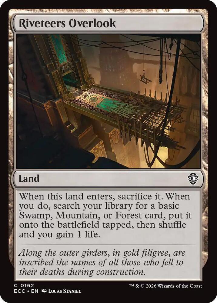 Riveteers Overlook 162 card from Commander: Lorwyn Eclipsed
