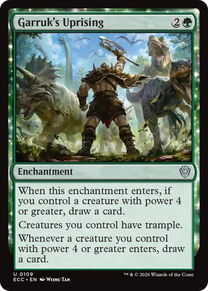 Garruk's Uprising 109 card from Commander: Lorwyn Eclipsed
