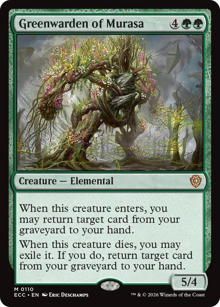 Greenwarden of Murasa 110 card from Commander: Lorwyn Eclipsed