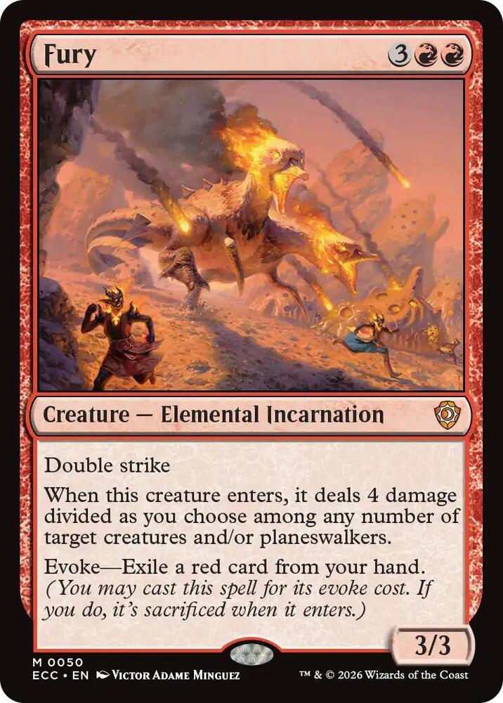 Fury 50 card from Commander: Lorwyn Eclipsed