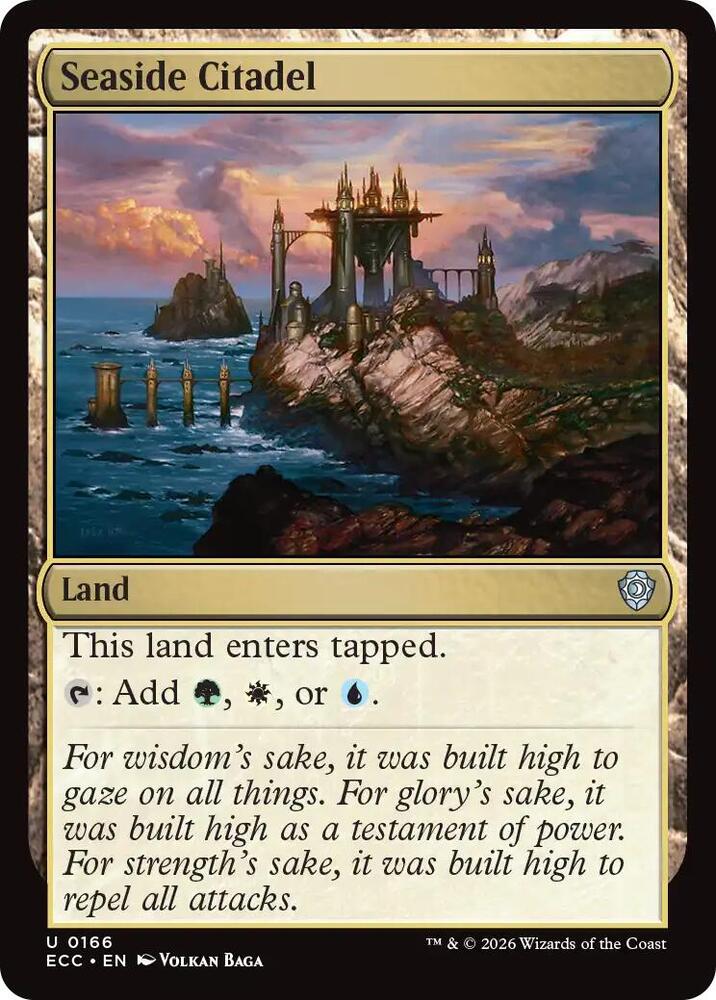 Seaside Citadel 166 card from Commander: Lorwyn Eclipsed
