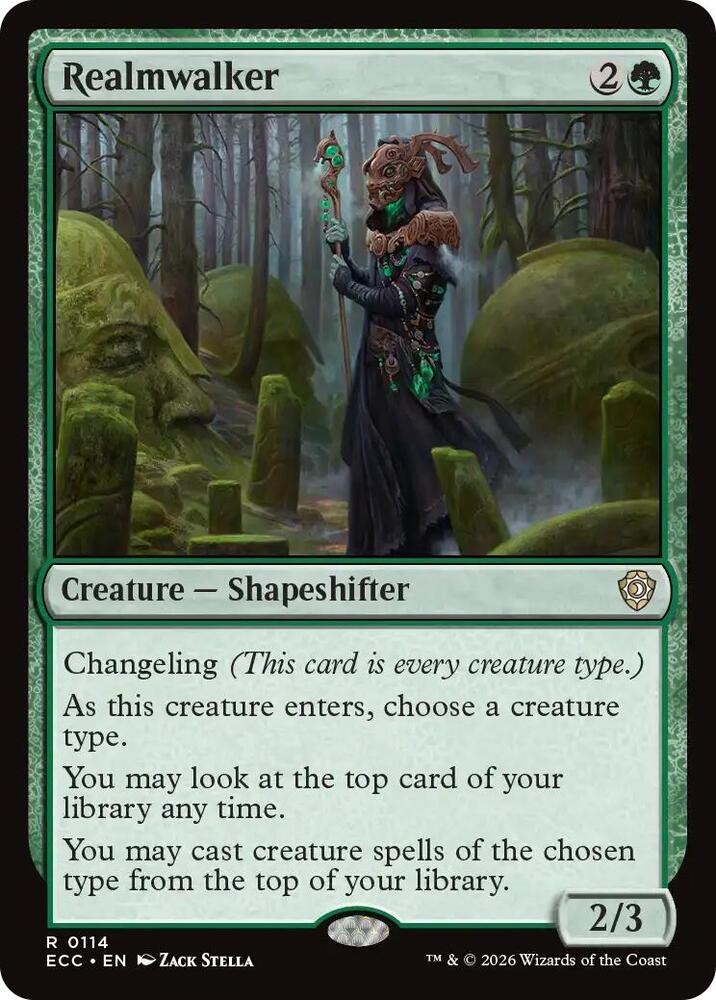 Realmwalker 114 card from Commander: Lorwyn Eclipsed