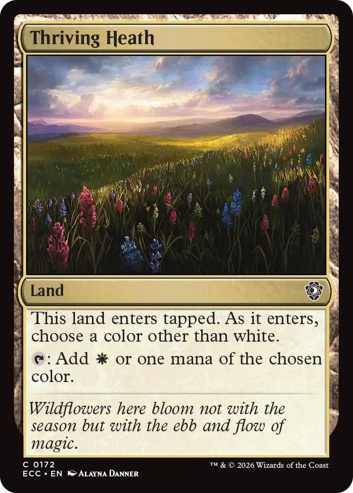 Thriving Heath 172 card from Commander: Lorwyn Eclipsed