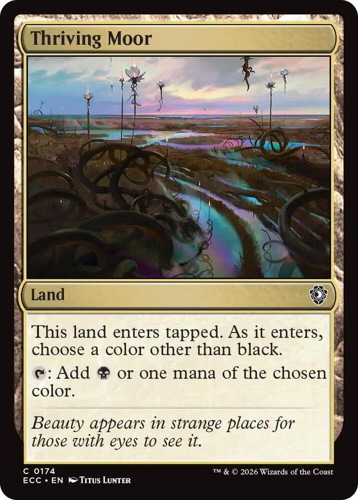 Thriving Moor 174 card from Commander: Lorwyn Eclipsed