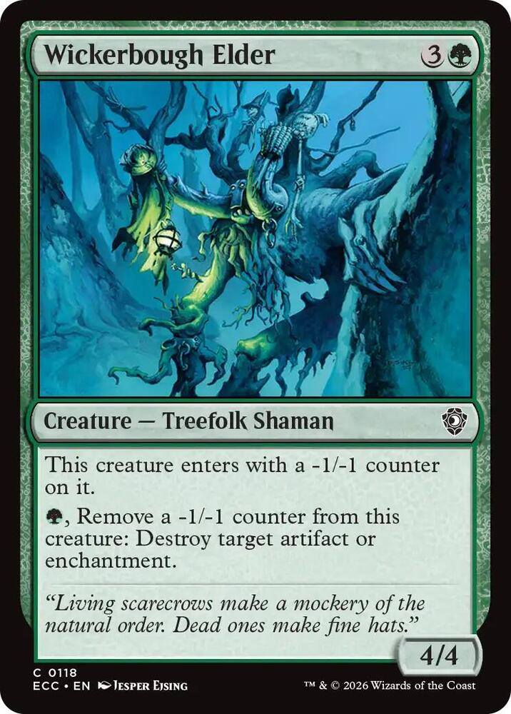 Wickerbough Elder 118 card from Commander: Lorwyn Eclipsed