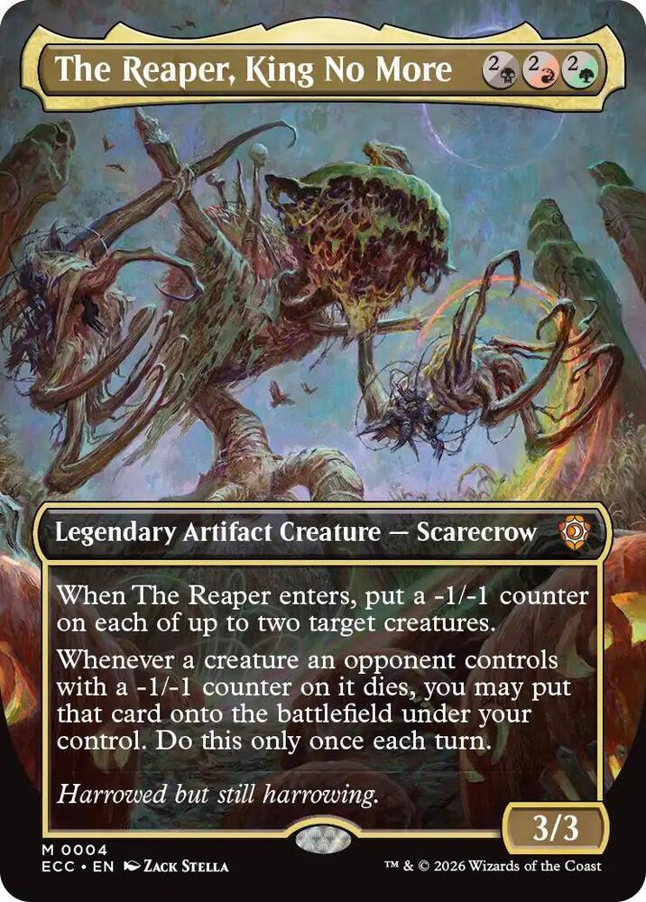 The Reaper, King No More (Borderless) 4 card from Commander: Lorwyn Eclipsed
