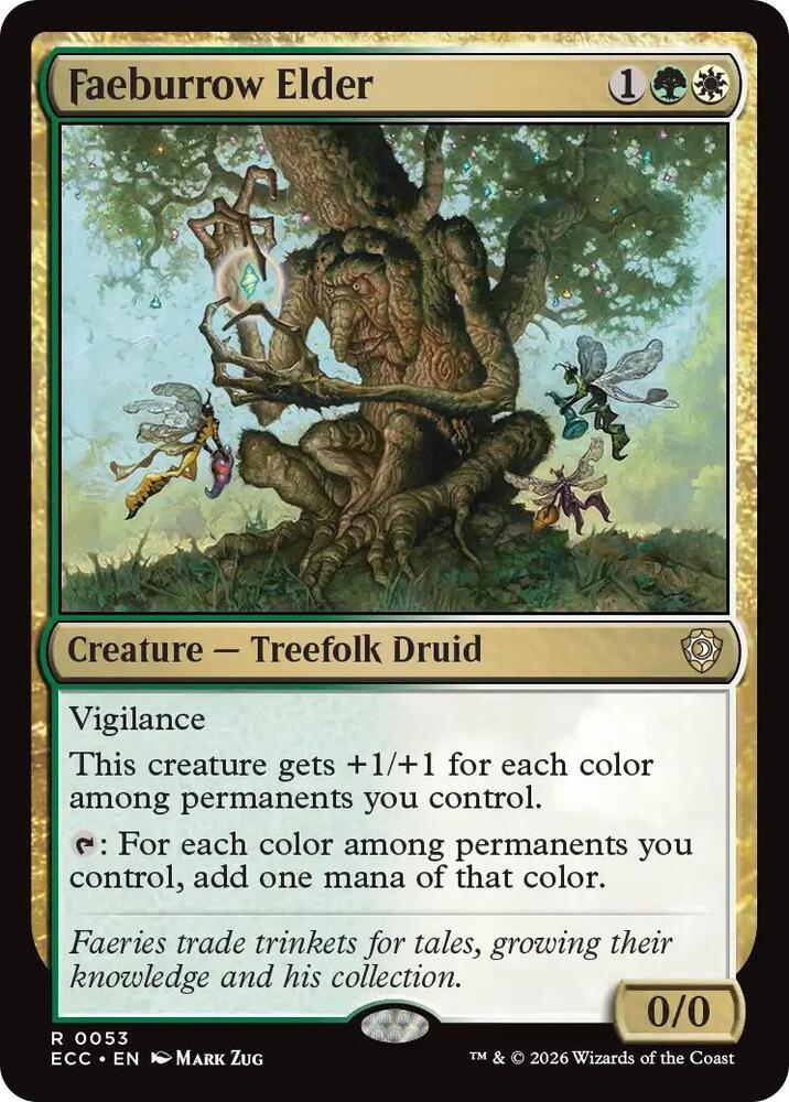 Faeburrow Elder 53 card from Commander: Lorwyn Eclipsed