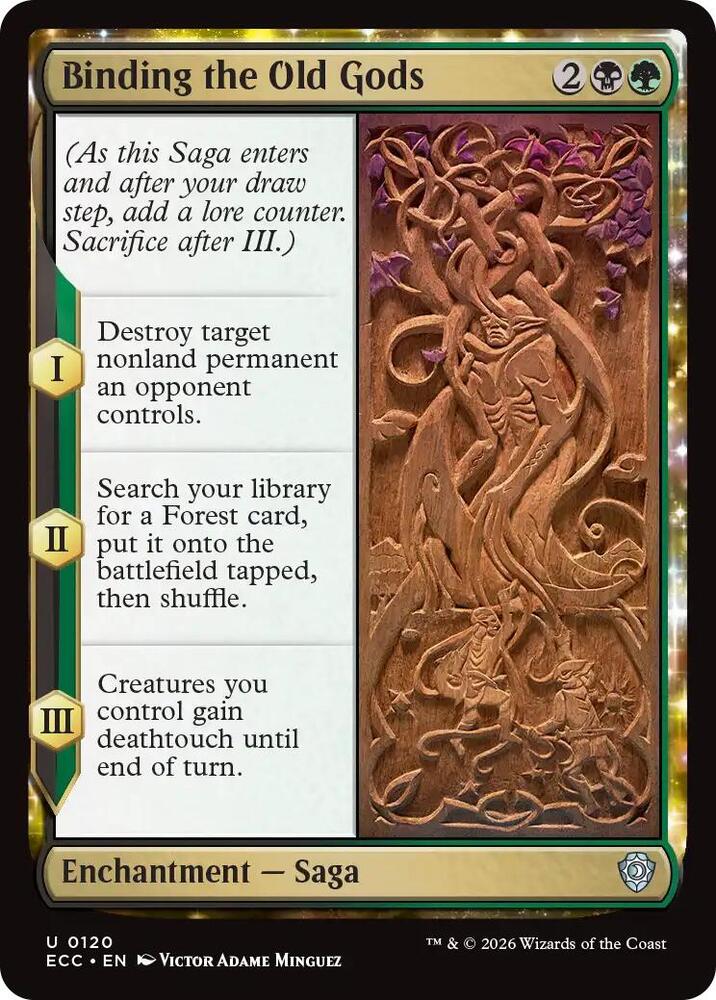 Binding the Old Gods 120 card from Commander: Lorwyn Eclipsed