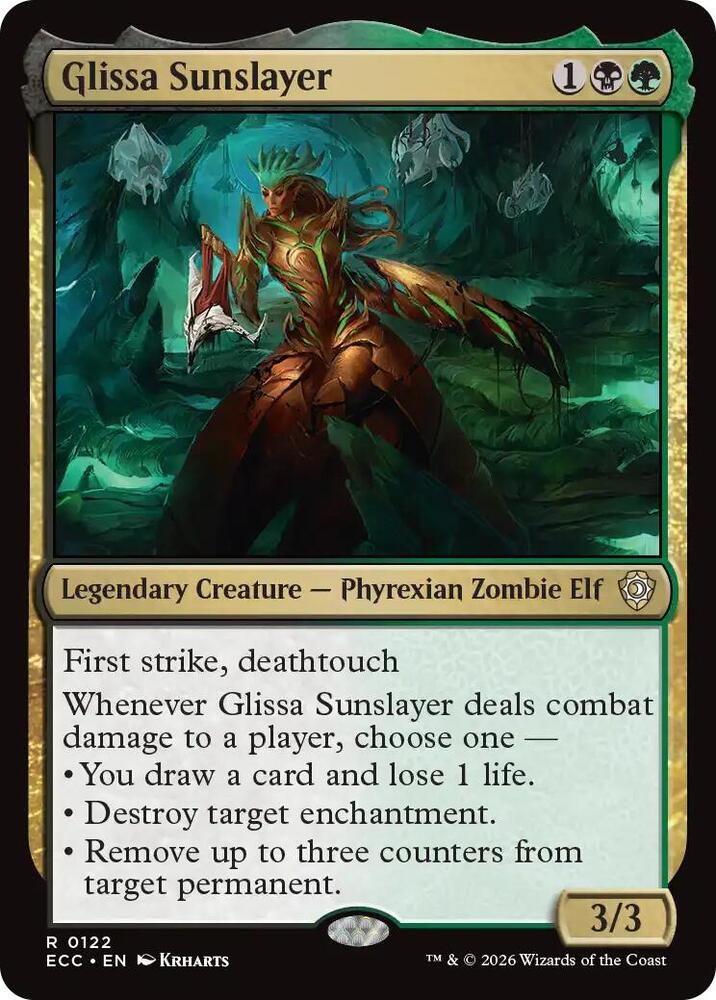 Glissa Sunslayer 122 card from Commander: Lorwyn Eclipsed