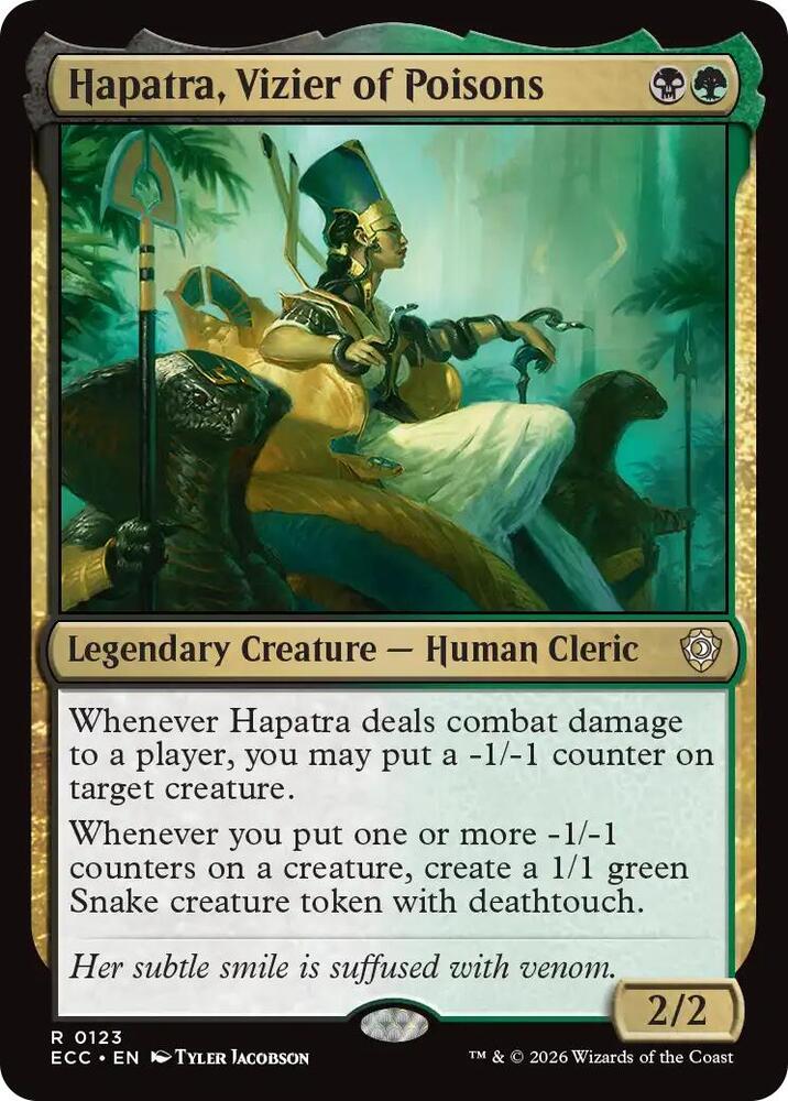 Hapatra, Vizier of Poisons 123 card from Commander: Lorwyn Eclipsed