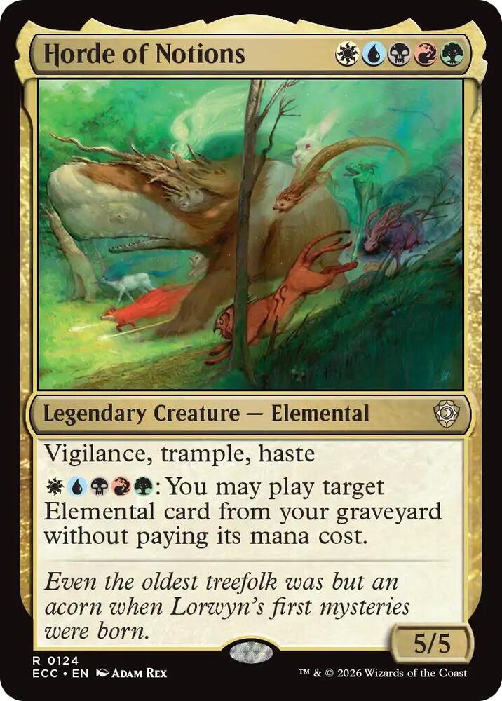 Horde of Notions 124 card from Commander: Lorwyn Eclipsed