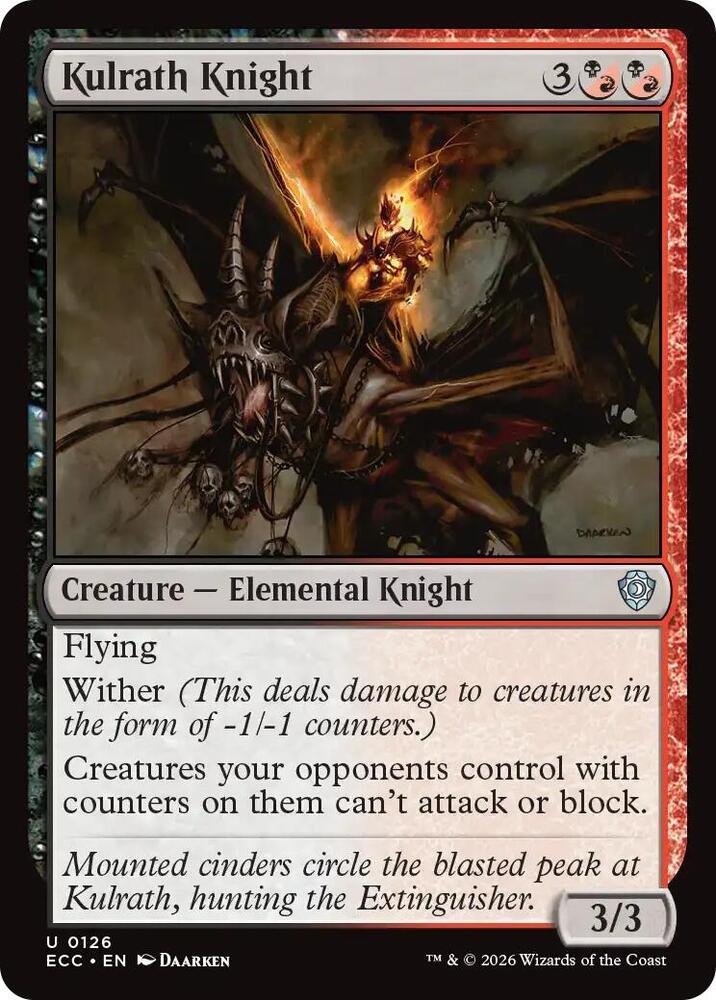 Kulrath Knight 126 card from Commander: Lorwyn Eclipsed