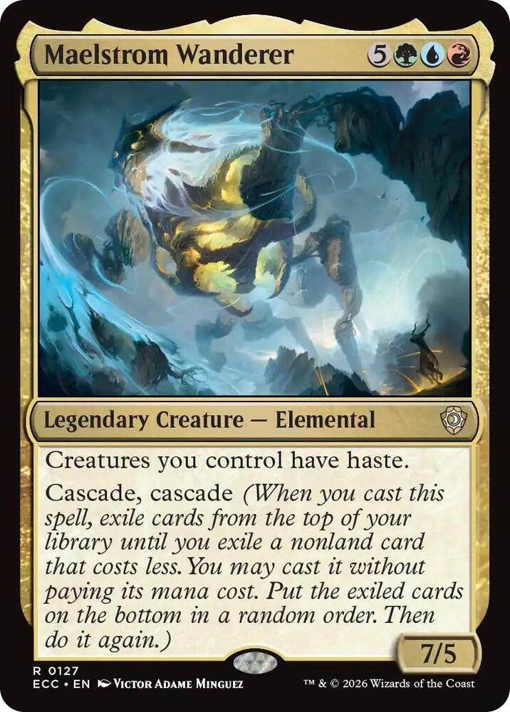 Maelstrom Wanderer 127 card from Commander: Lorwyn Eclipsed