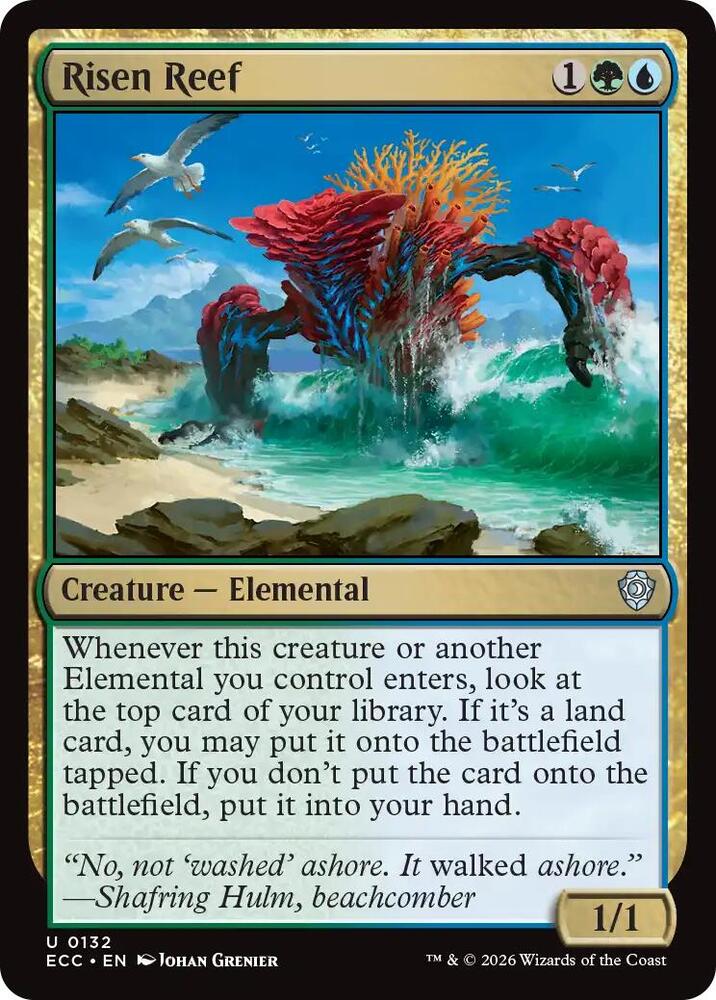 Risen Reef 132 card from Commander: Lorwyn Eclipsed
