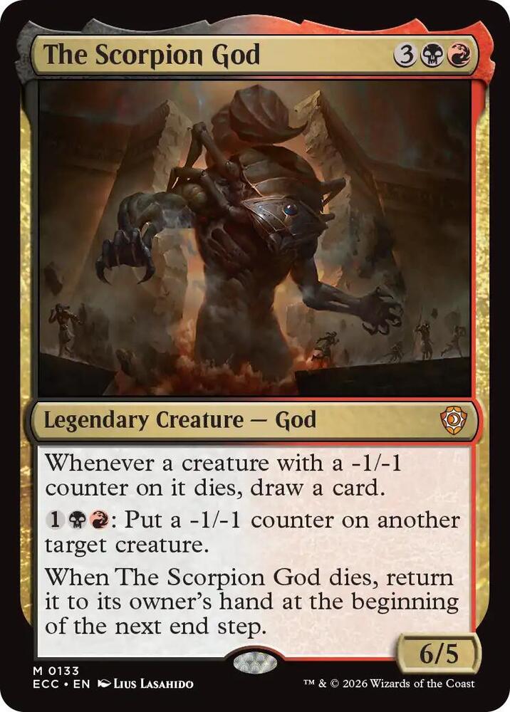 The Scorpion God 133 card from Commander: Lorwyn Eclipsed