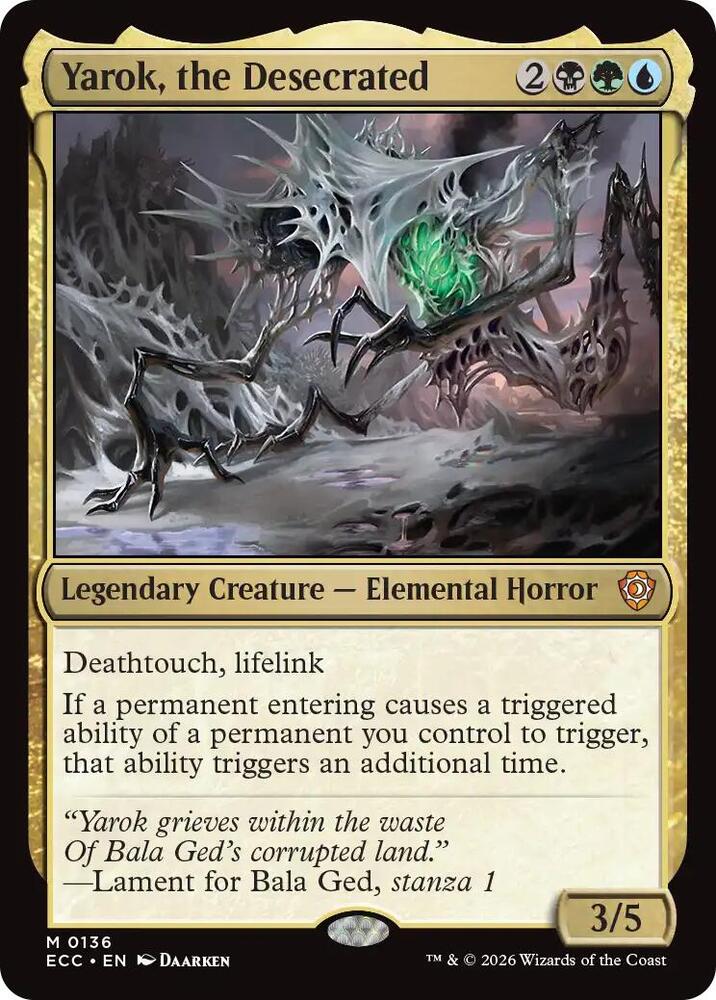 Yarok, the Desecrated 136 card from Commander: Lorwyn Eclipsed