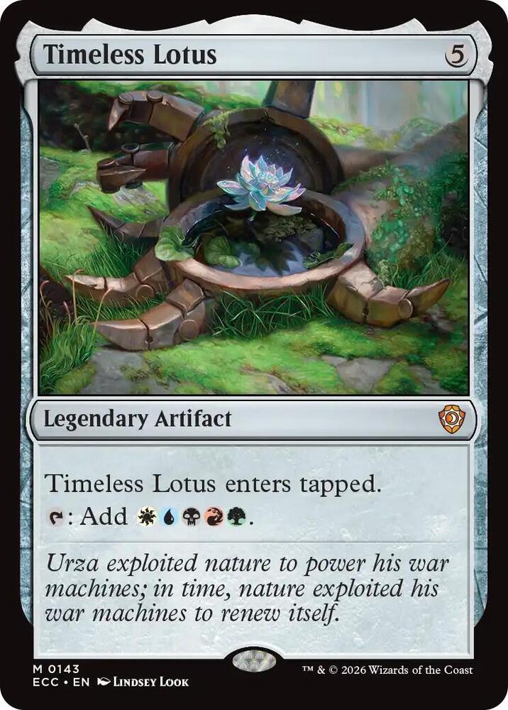 Timeless Lotus 143 card from Commander: Lorwyn Eclipsed