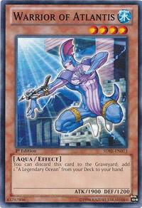 Warrior of Atlantis SDRE-EN013 card from Structure Deck: Realm of the Sea Emperor