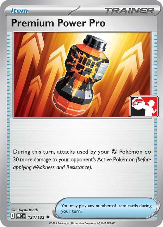 Premium Power Pro 124/132 card from Prize Pack Series Cards