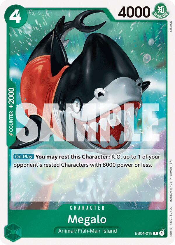 Megalo EB04-018 card from The Azure Sea's Seven