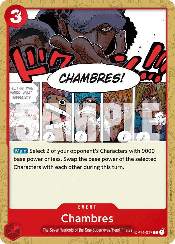 Chambres OP14-017 card from The Azure Sea's Seven