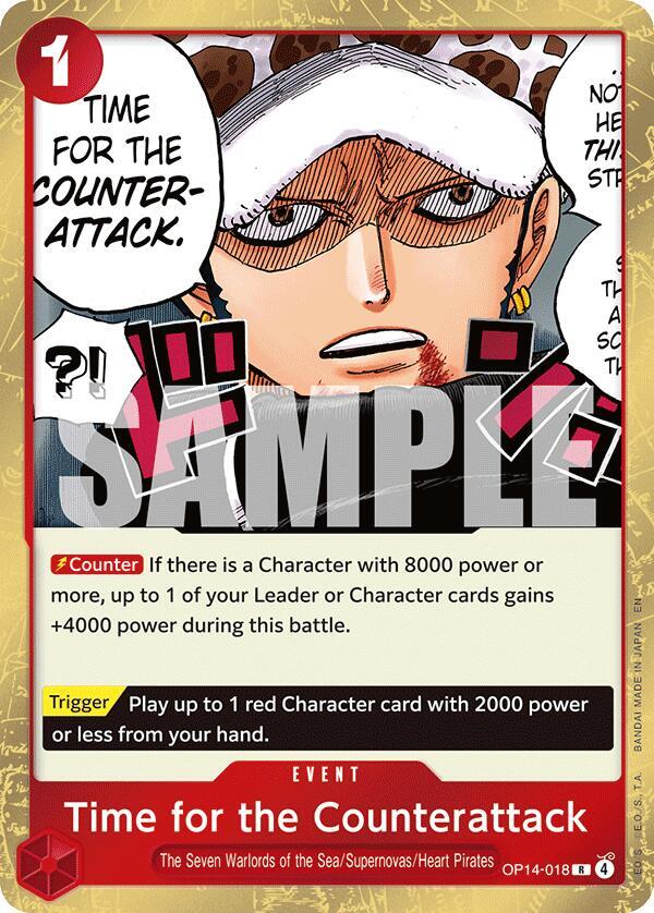 Time for the Counterattack OP14-018 card from The Azure Sea's Seven