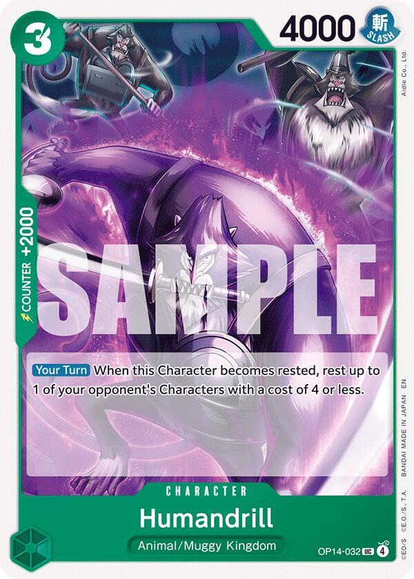 Humandrill OP14-032 card from The Azure Sea's Seven