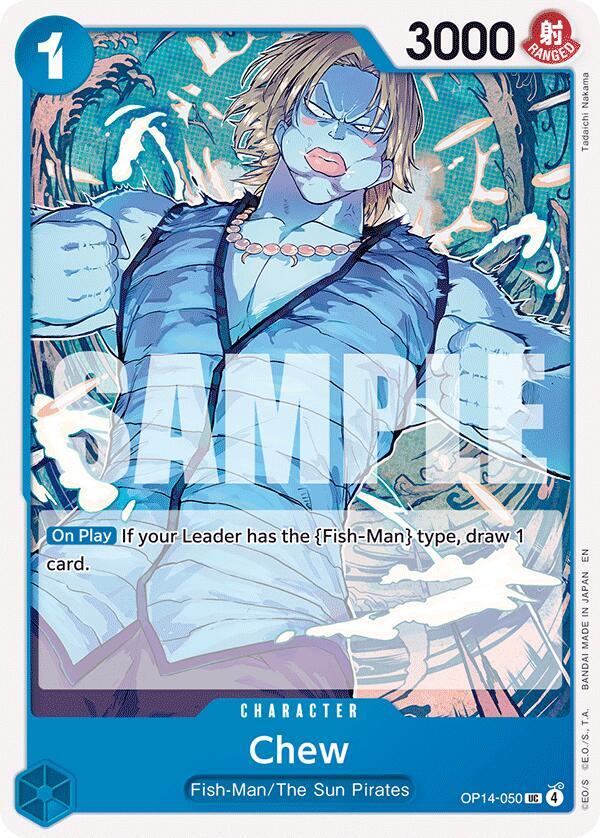 Chew OP14-050 card from The Azure Sea's Seven