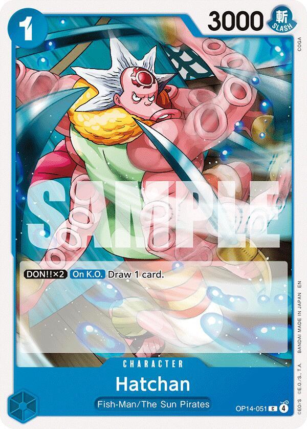 Hatchan OP14-051 card from The Azure Sea's Seven