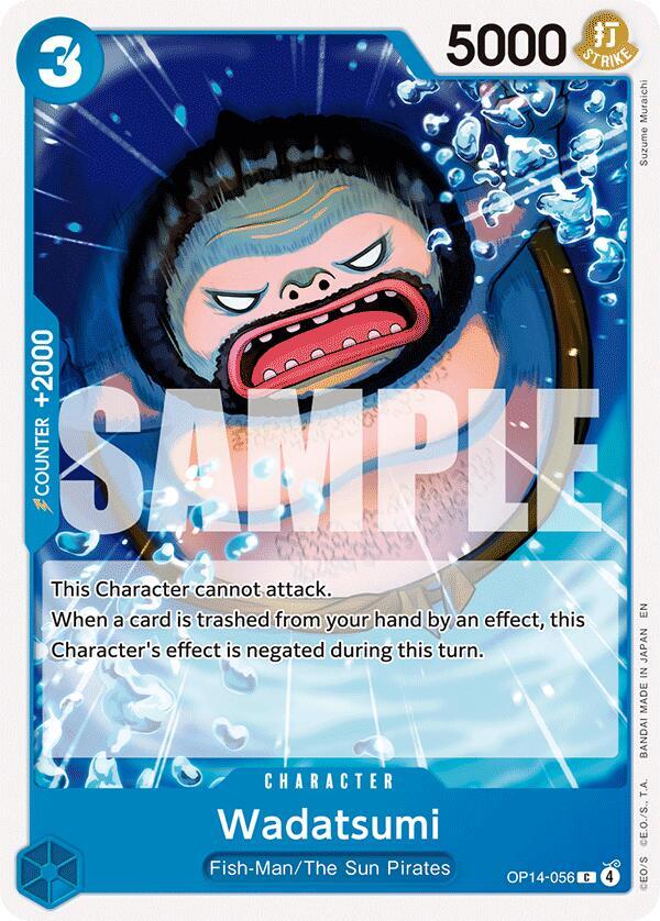 Wadatsumi OP14-056 card from The Azure Sea's Seven