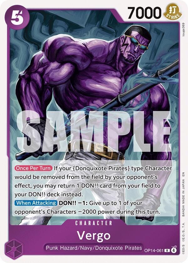 Vergo OP14-061 card from The Azure Sea's Seven