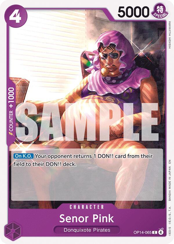 Senor Pink OP14-065 card from The Azure Sea's Seven