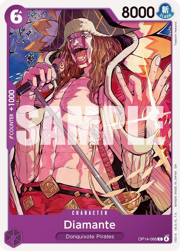 Diamante OP14-066 card from The Azure Sea's Seven