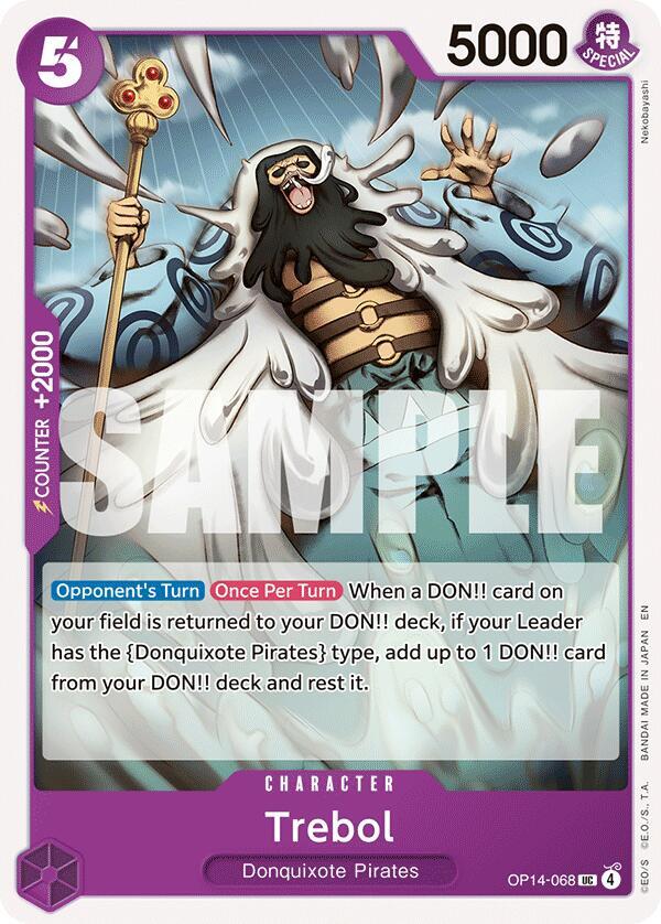 Trebol OP14-068 card from The Azure Sea's Seven