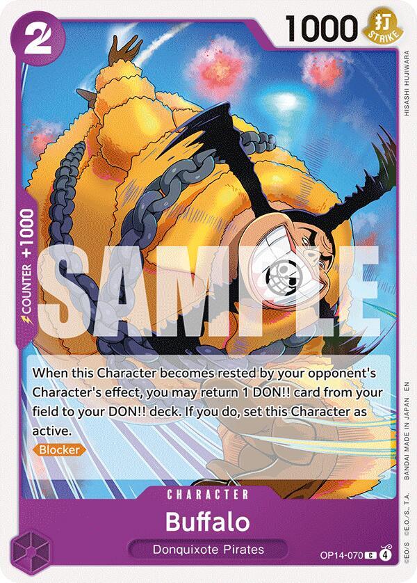 Buffalo OP14-070 card from The Azure Sea's Seven