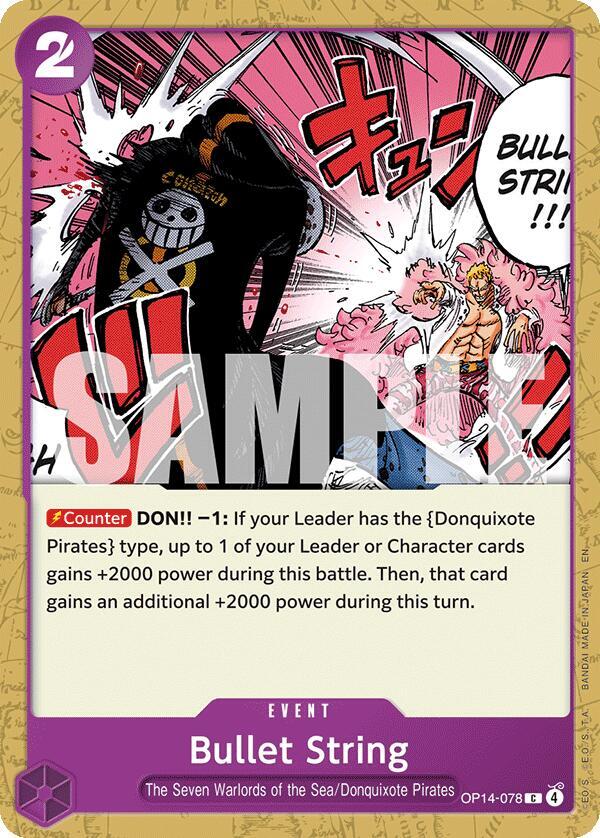 Bullet String OP14-078 card from The Azure Sea's Seven